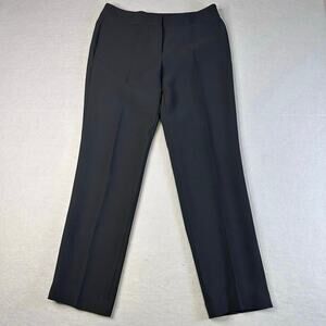 Talbots Dress Pants Black Womens 8 High-Rise Straight Leg Stretch Office Career